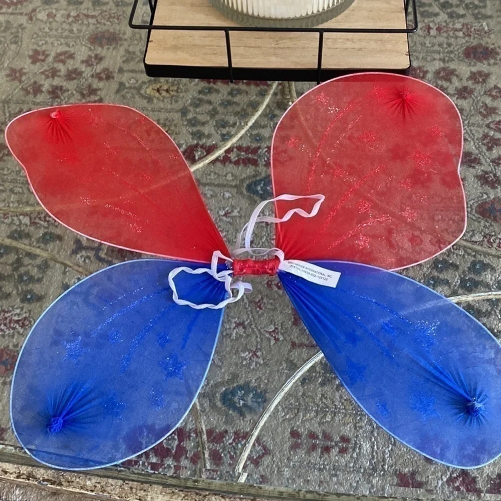 Disney Sequin USA AMERICA Stars & Stripes Ears & Patriotic Wings